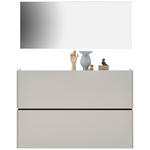 GARDEROBE 2-teilig  in 140/200/22 cm  - Kaschmir, Design, Holzwerkstoff (140/200/22cm) - Voleo