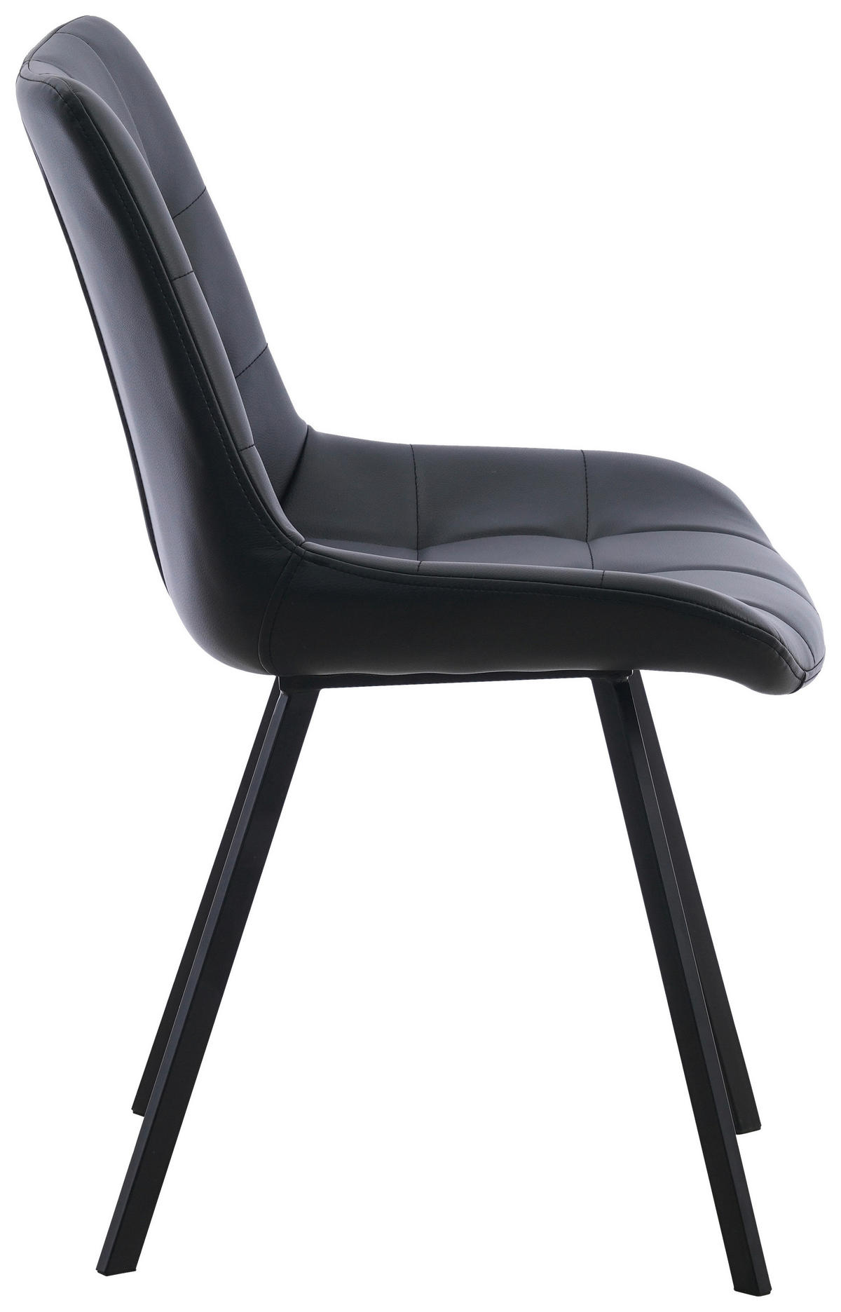 STUHL   Mikrofaser  Schwarz  - Schwarz, MODERN, Textil/Metall (54/86/62cm) - MID.YOU