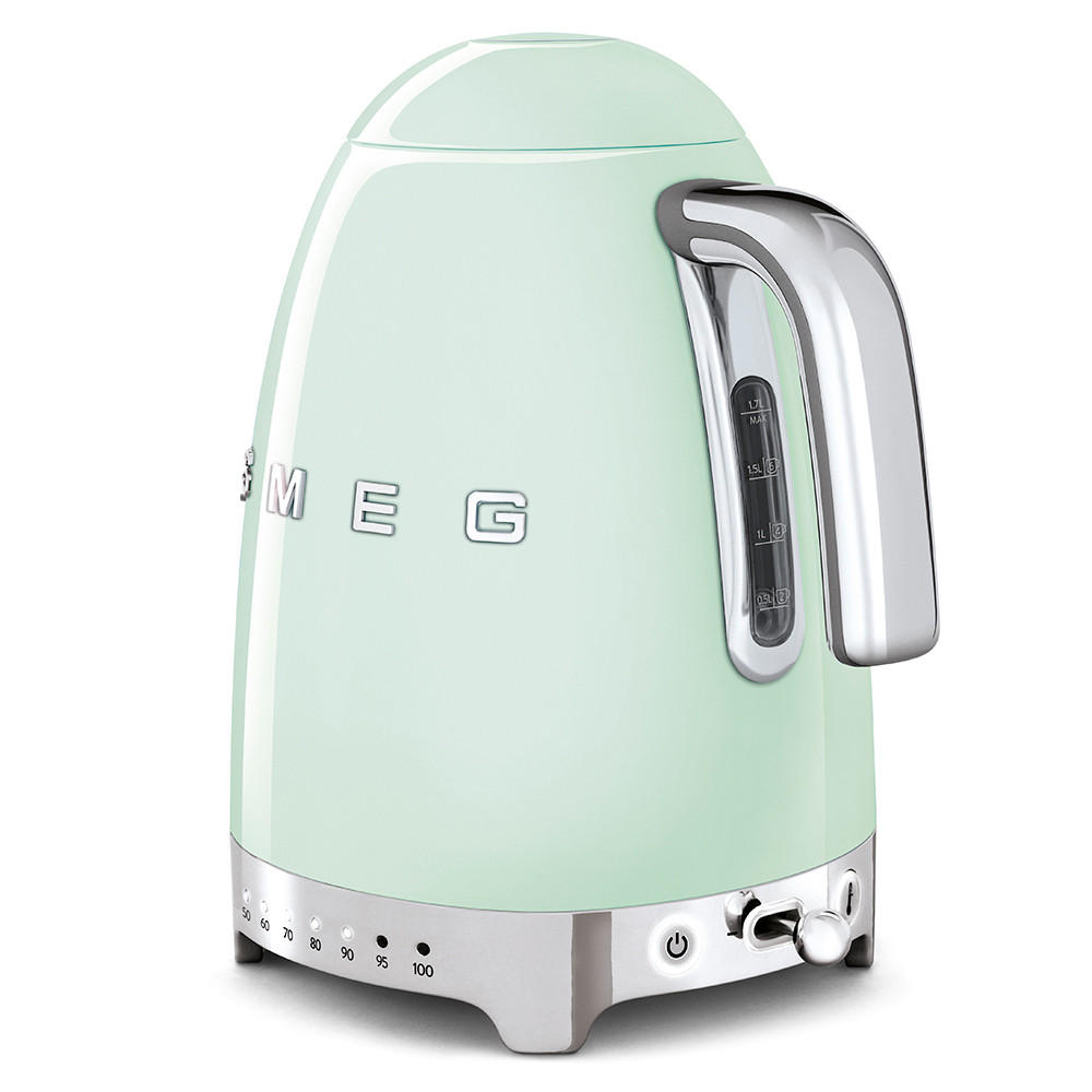 WASSERKOCHER 1,7 l  - Pastellgrün, Design, Metall (22,30/28/17,10cm) - SMEG