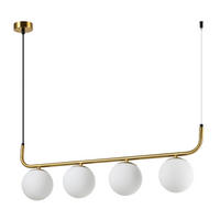 HÄNGLAMPA Alisa 122.5/80/13 cm  - guldfärgad, Klassisk, metall (122.5/80/13cm)