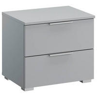 NACHTSCHRANK 47/43/42 cm  - Hellgrau/Alufarben, MODERN, Holzwerkstoff (47/43/42cm) - Rauch Möbel