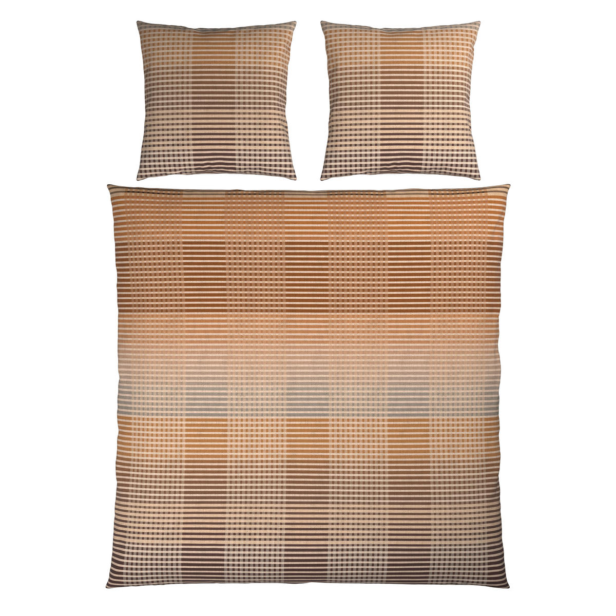 BETTWÄSCHE Flanell 200/200 cm  - Braun, Textil (200/200cm) - Novel