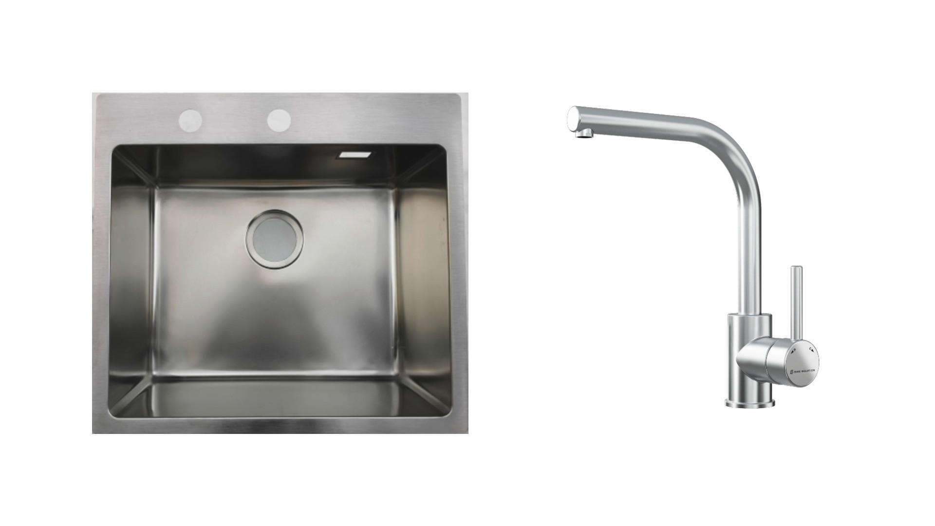 SET SUDOPERA I SLAVINE   55/50,5/20 cm         - boje aluminija, Basics, metal (55/50,5/20cm)