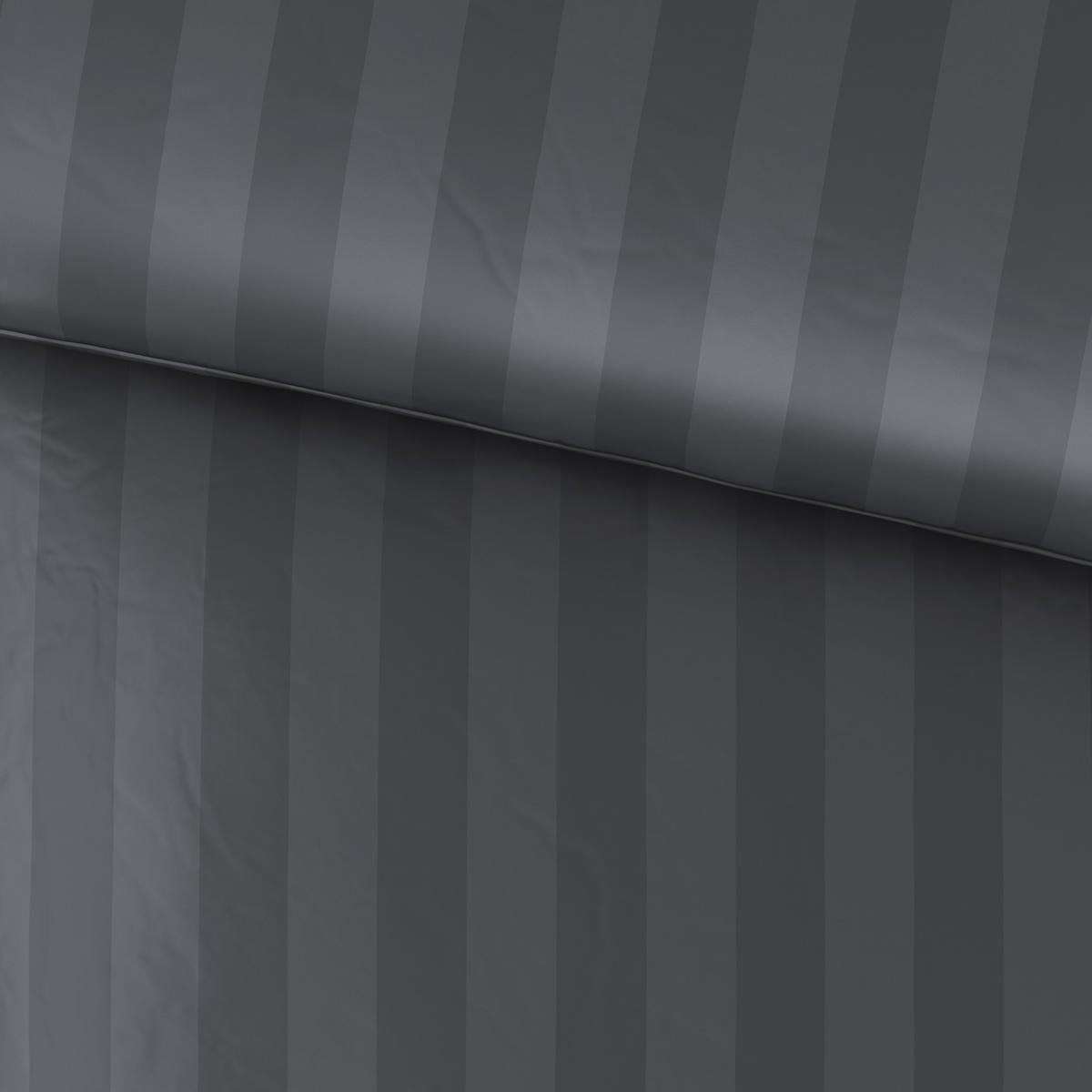 BETTWÄSCHE Dobby Satin 220/240 cm  - Anthrazit, KONVENTIONELL, Textil (220/240cm) - Novel