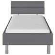 BETT 90/200 cm  in Grau  - Alufarben/Grau, Design, Holzwerkstoff/Metall (90/200cm) - Carryhome