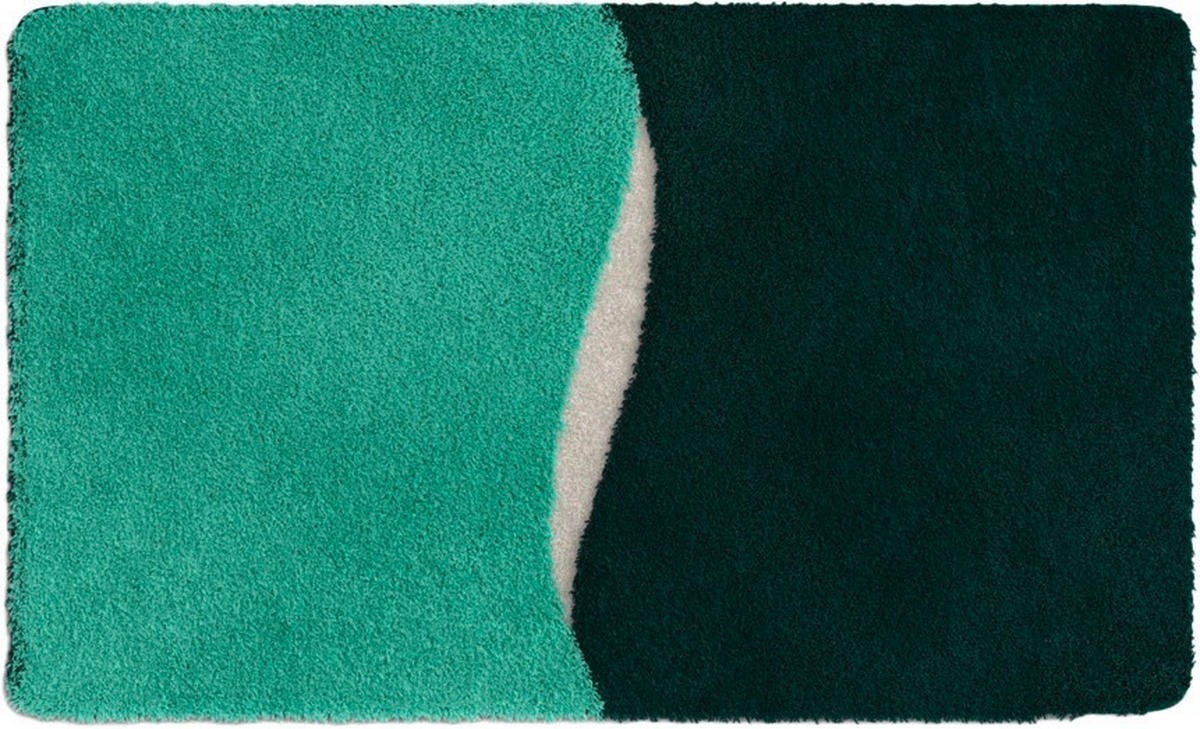 BADEMATTE Mintgrün 60/100 cm  - Mintgrün, Basics, Kunststoff/Textil (60/100cm) - Grund
