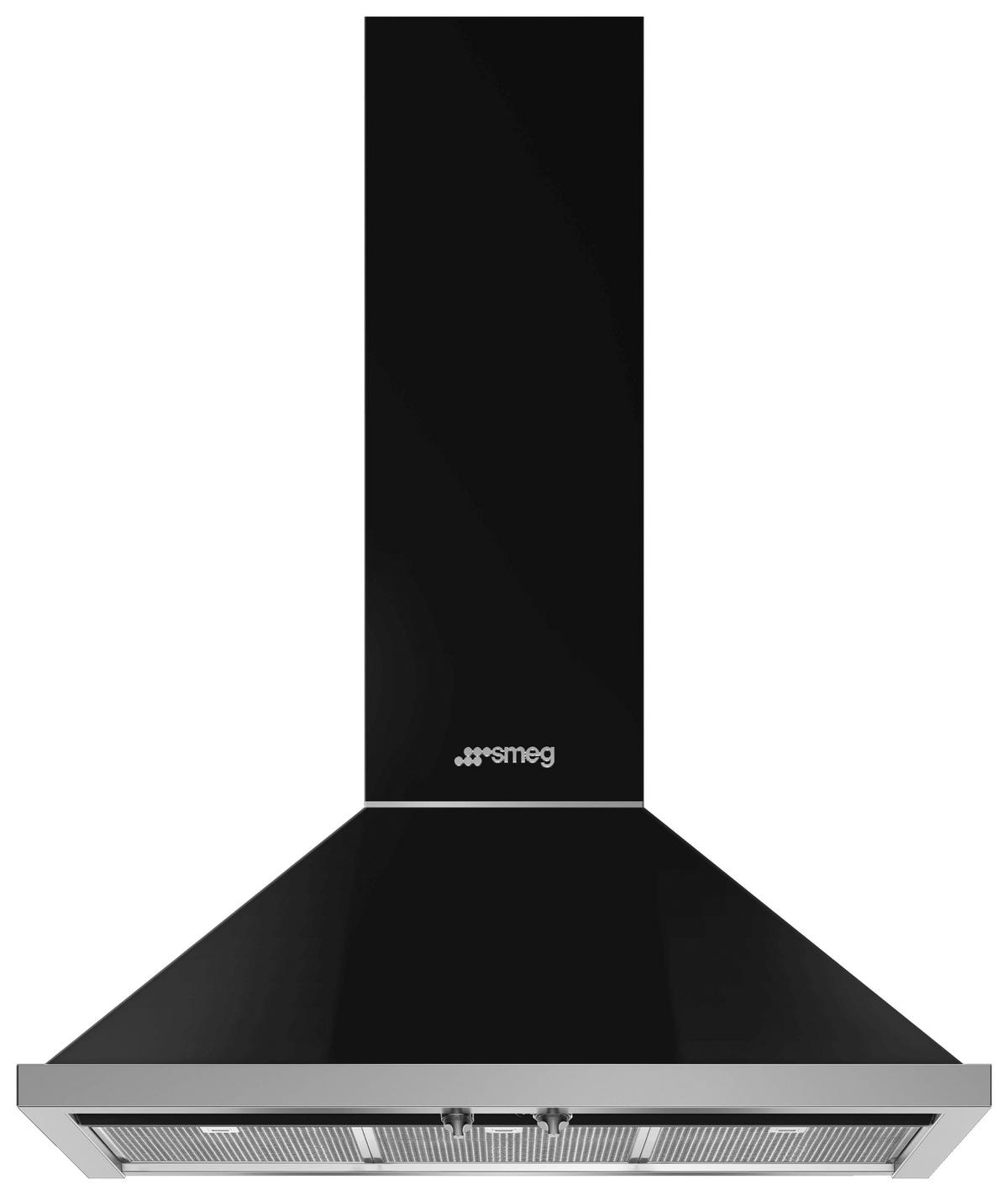 DUNSTABZUGSHAUBE KPF9BL  - Schwarz, Basics, Metall (89,6/122,7/49,5cm) - SMEG