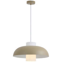 HÄNGELEUCHTE 38/120 cm  - Sandfarben/Weiß, Trend, Glas/Metall (38/120cm) - Collet's Monde