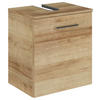 WASCHBECKENUNTERSCHRANK 45/49,8/33,3 cm  - Chromfarben/Eichefarben, KONVENTIONELL, Holzwerkstoff/Metall (45/49,8/33,3cm) - Sadena