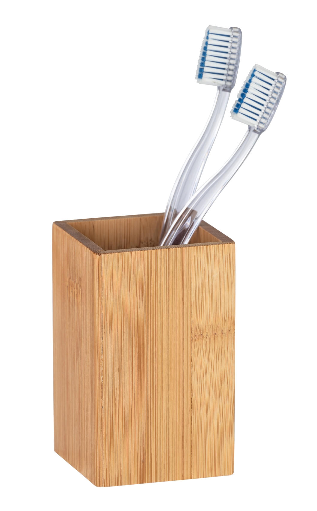 ZAHNPUTZBECHER Holz  - Naturfarben, Basics, Holz (7/11/7cm) - Wenko