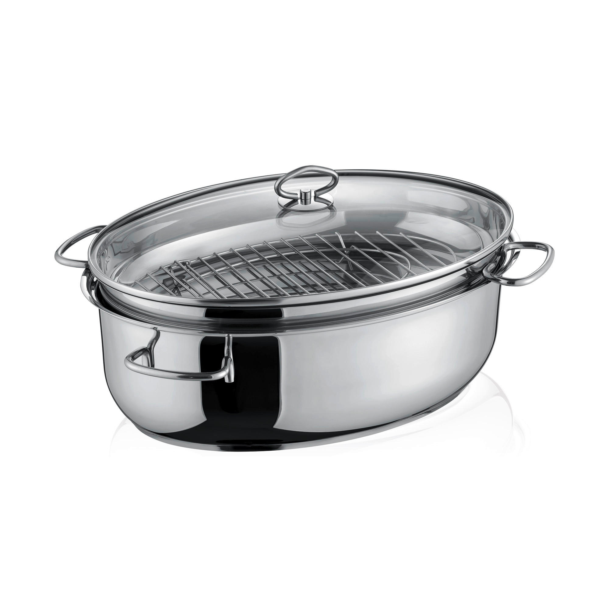 BRÄTER Bräter 8,4 + 4,0 L  - Schwarz, Basics, Metall (29/18/42cm) - Berndes