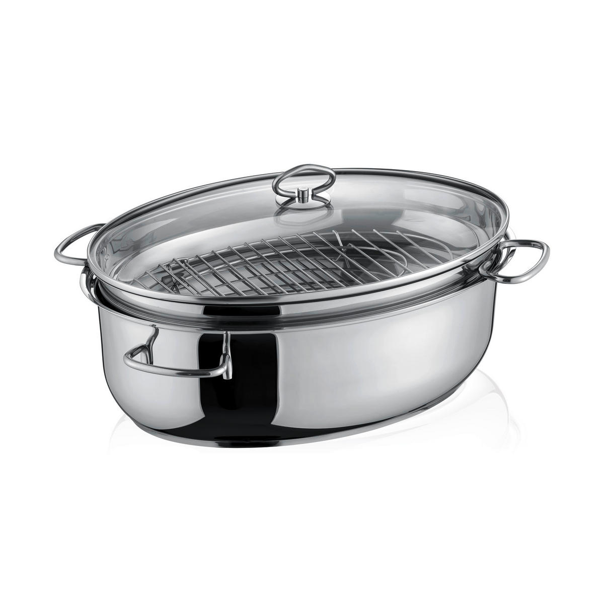 BRÄTER Bräter 8,4 + 4,0 L  - Schwarz, Basics, Metall (29/18/42cm) - Berndes