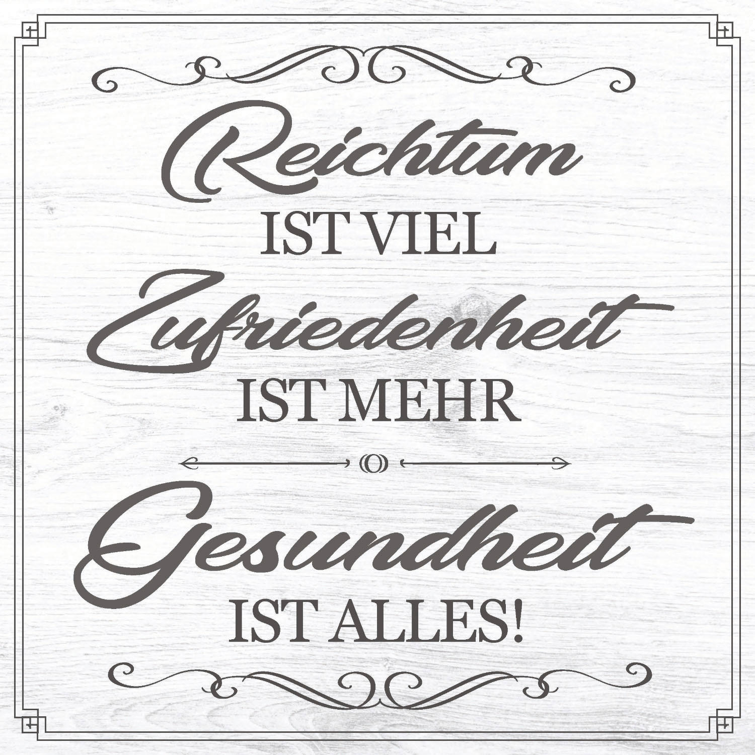 DEKOPANEEL Text  - Multicolor, KONVENTIONELL, Holz (20/20/0,3cm) - Euroart