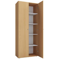 MEHRZWECKSCHRANK 70/178/40 cm  in Buchefarben  - Silberfarben/Buchefarben, Basics, Holzwerkstoff/Kunststoff (70/178/40cm) - MID.YOU