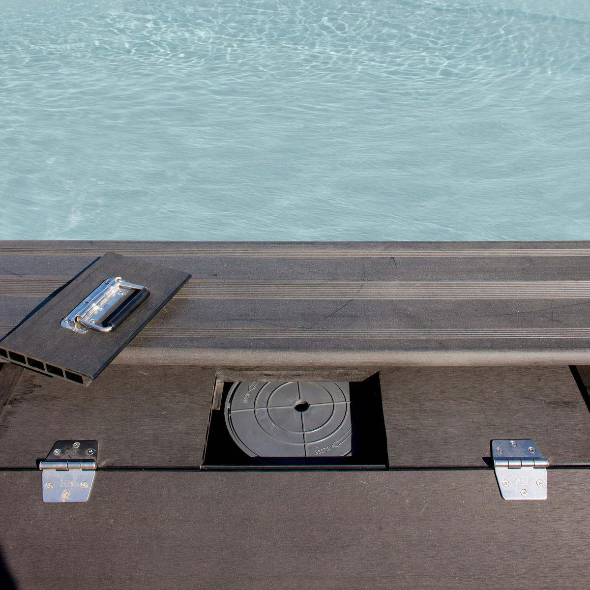 POOL-TECHNIKRAUM 2024  - Grau, KONVENTIONELL, Holzwerkstoff (80/89/60cm) - Gre