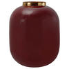 VASE  - Pflaume/Goldfarben, Trend, Metall (16,5/16,5/20cm) - Kayoom