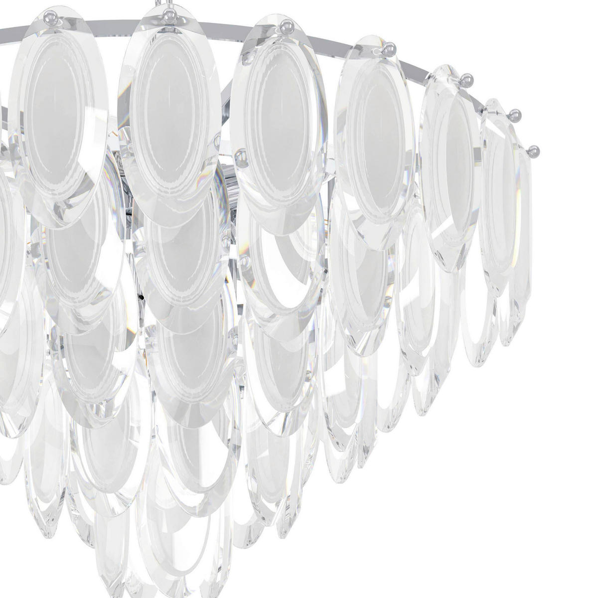 HÄNGELEUCHTE 61,5/110 cm  - Klar/Chromfarben, KONVENTIONELL, Glas/Metall (61,5/110cm) - Eglo