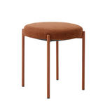 HOCKER Webstoff Terracotta  - Rostfarben/Terracotta, Basics, Textil/Metall (43,5/48/43,5cm) - Xora