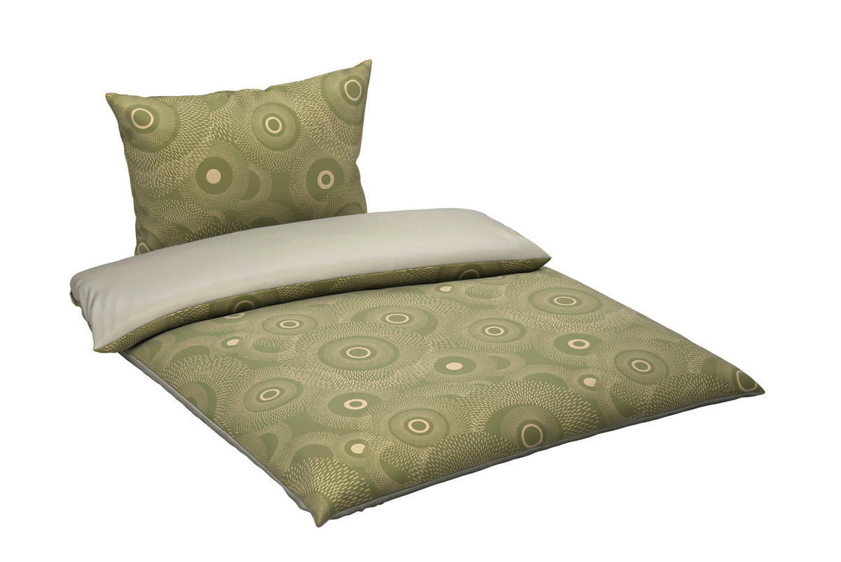 POSTELJINA SA DVA LICA 140/200 cm saten maslinasto zelena  - maslinasto zelena, tekstil (140/200cm) - Esposa