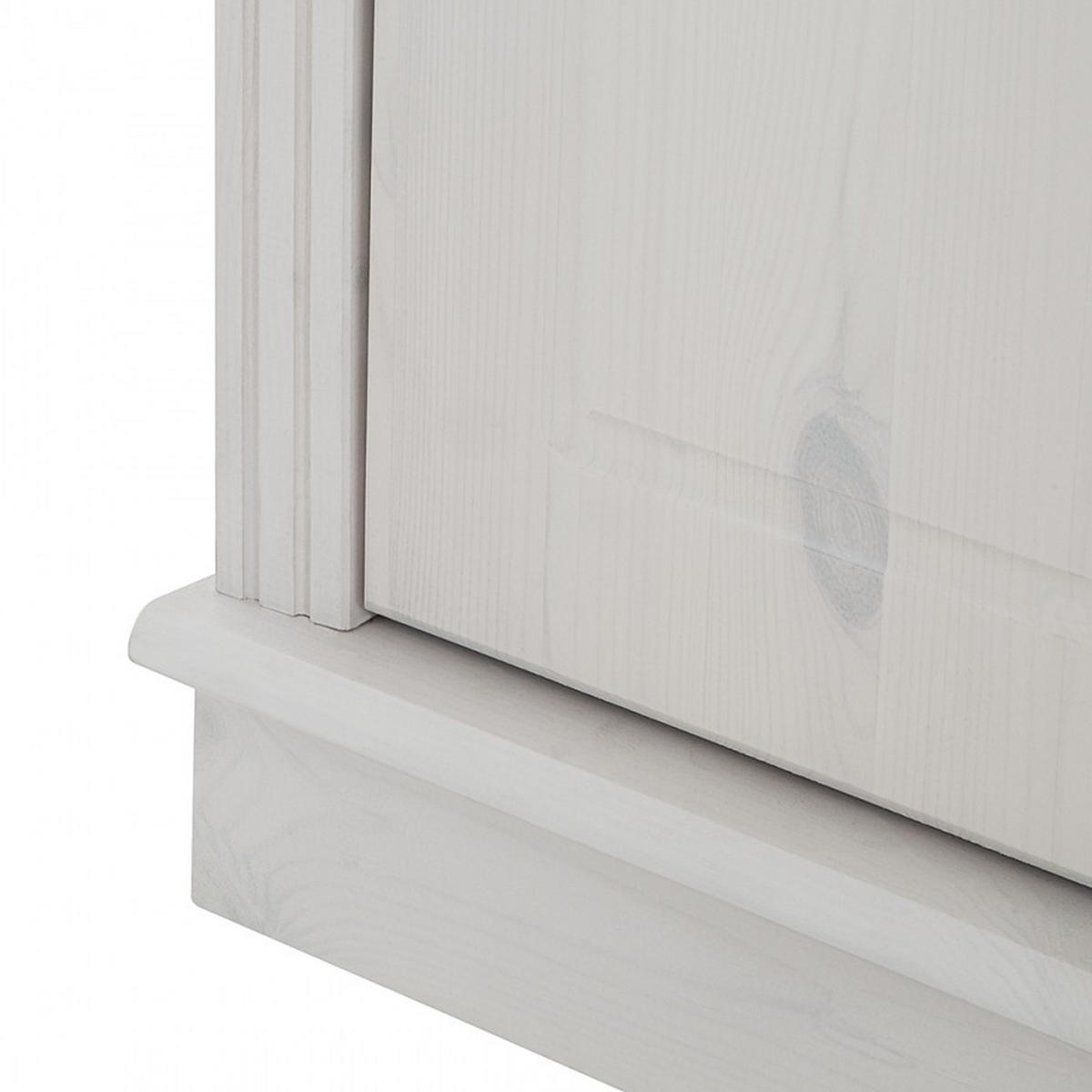 KNIHOVNA, bílá, barvy borovice, borovice, 223/222/34 cm - barvy borovice/bílá, Design, dřevo (223/222/34cm) - MID.YOU