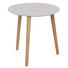 BEISTELLTISCH Kiefer teilmassiv rund Kieferfarben, Weiß - Weiß/Kieferfarben, Design, Holz (40/40cm) - Carryhome