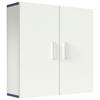 HÄNGESCHRANK 60/60/18 cm  - Weiss/Anthrazit, Modern, Holzwerkstoff/Metall (60/60/18cm) - MID.YOU