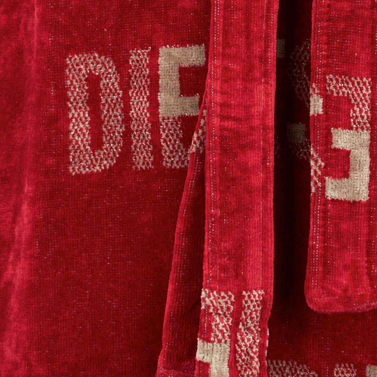 BADEMANTEL L/XL Unisex  - Rot, Basics, Textil (L/XLnull) - Diesel