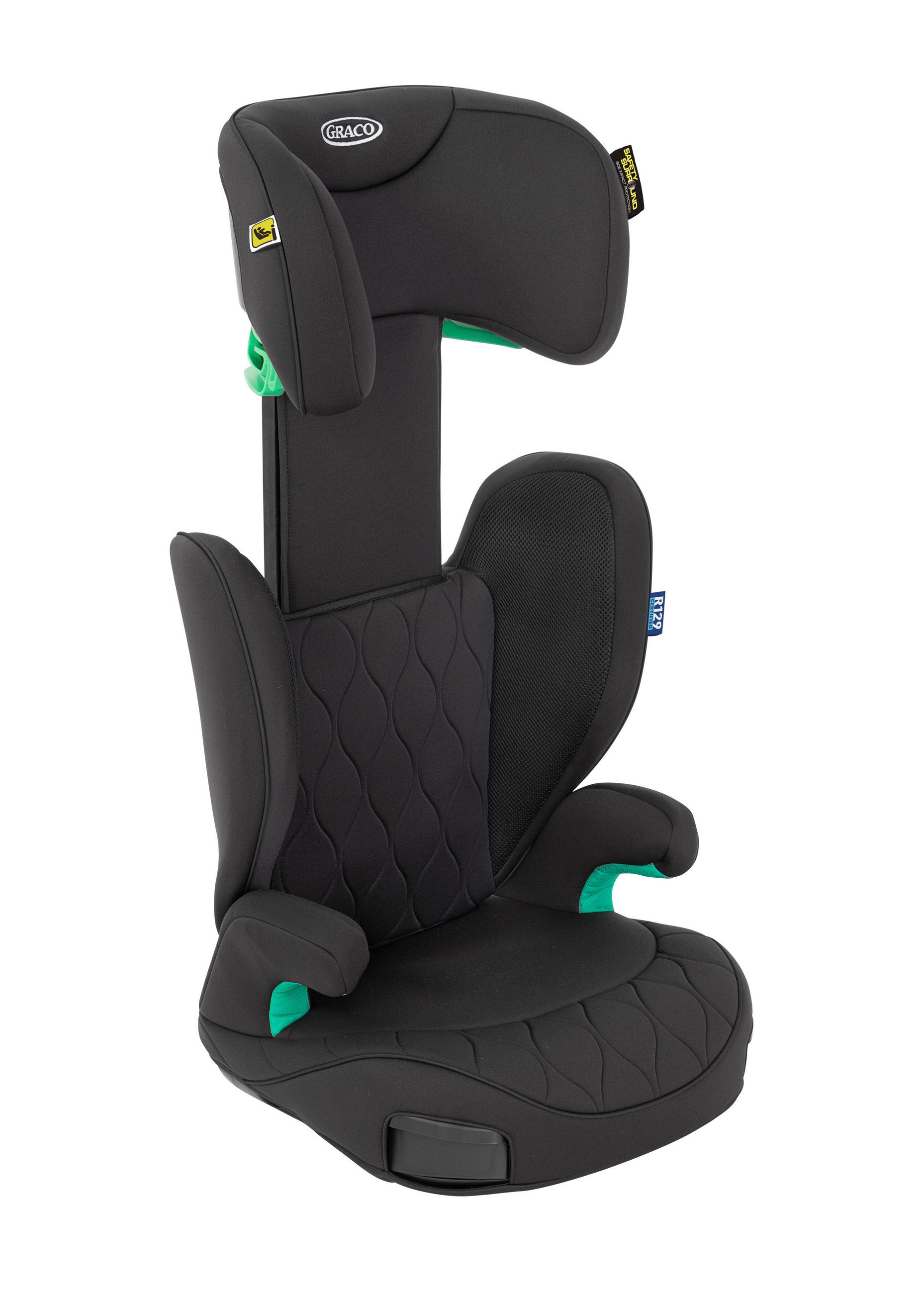 KINDERAUTOSITZ Affix R129  - Schwarz, Basics, Kunststoff/Textil (39/46,3/64,5-85,5cm) - Graco