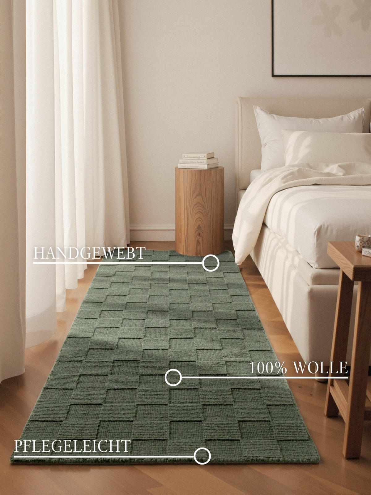 LÄUFER 80/200 cm Kollektion 1766  - Waldgrün, Basics, Textil (80/200cm) - Villeroy & Boch