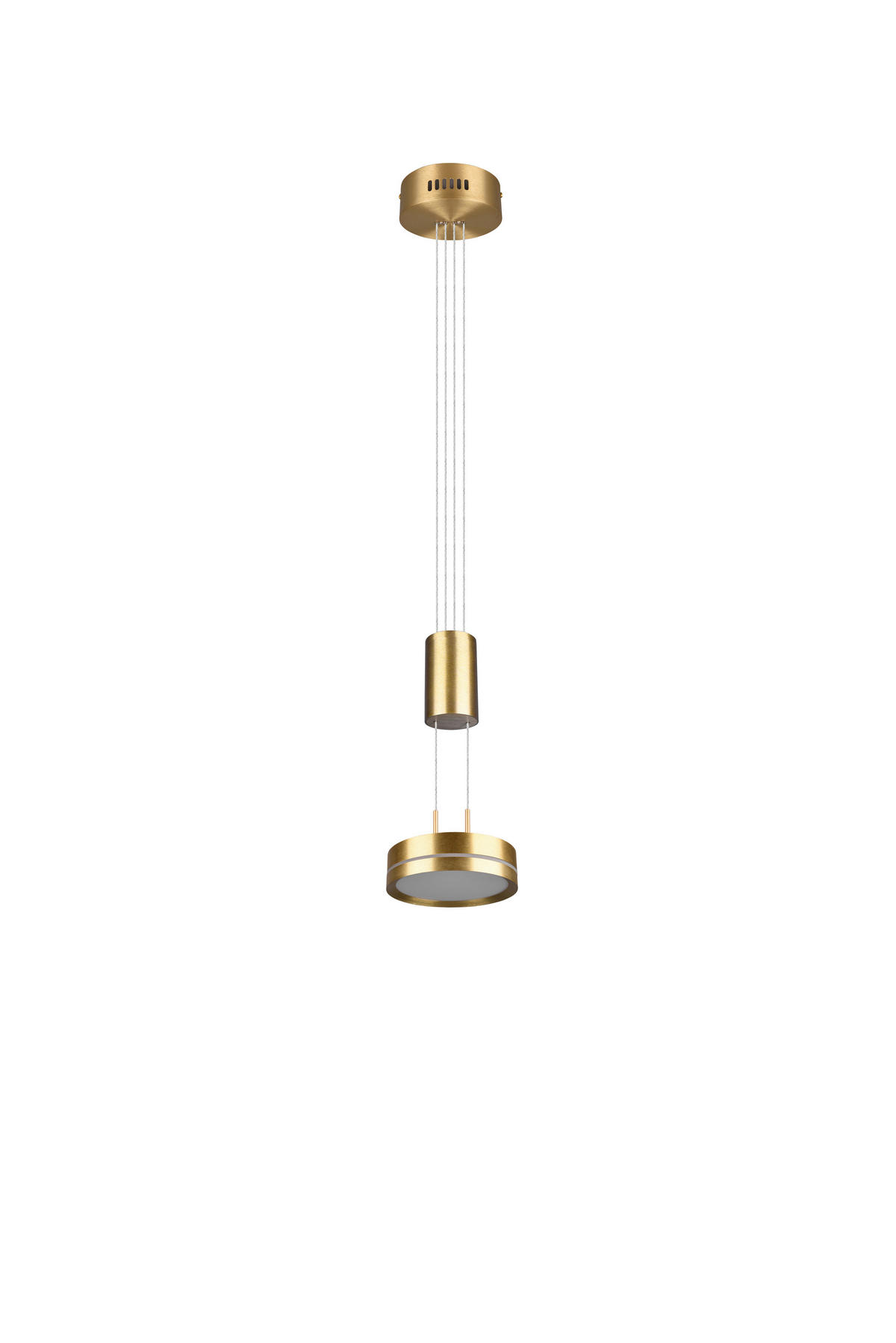 LED-HÄNGELEUCHTE 14/150 cm    - Messingfarben, Basics, Metall (14/150cm) - Trio Leuchten