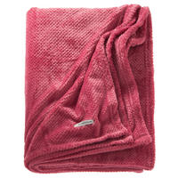 DECKE T-Structure 140/190 cm  - Beere, Basics, Textil (140/190cm) - Tom Tailor