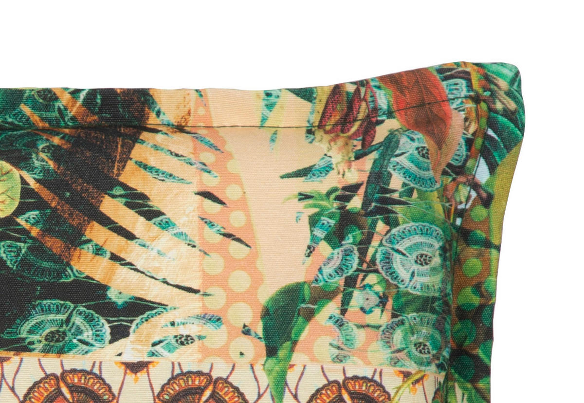 PODUŠKA NA KRESLO, 118/46/8 cm - zelená, Basics, textil (118/46/8cm) - Gardenson