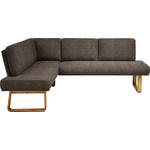 ECKBANK 174/240 cm  in Braun, Eichefarben  - Eichefarben/Braun, Design, Holz/Textil (174/240cm) - Dieter Knoll