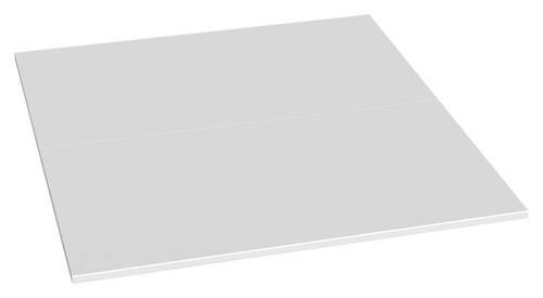 ABDECKBODEN 76/2/82 cm Weiß  - Weiß, KONVENTIONELL, Holzwerkstoff (76/2/82cm) - Carryhome