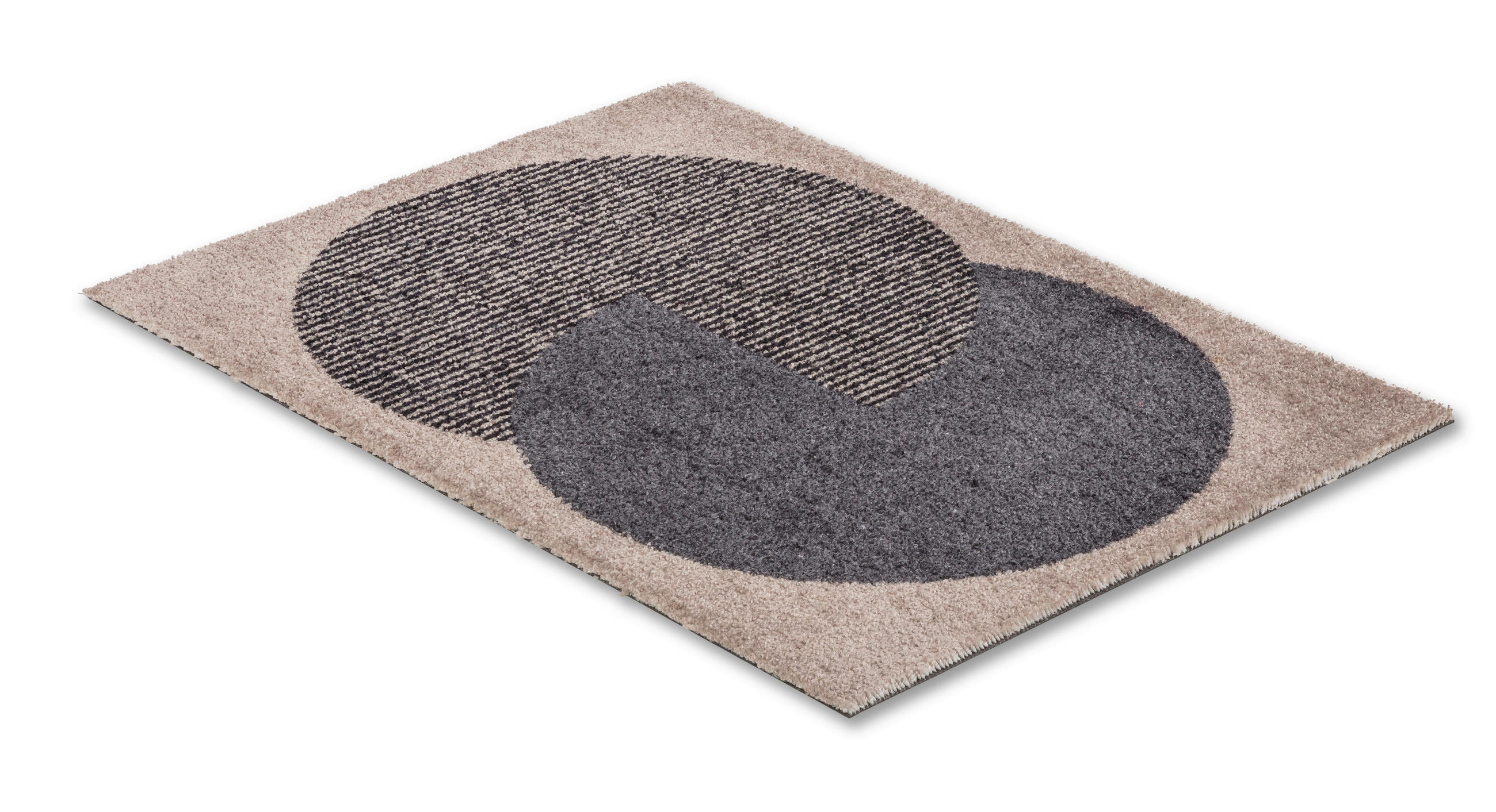 FUSSMATTE - Anthrazit/Beige, Trend, Textil (50/70cm) - Schöner Wohnen Teppi