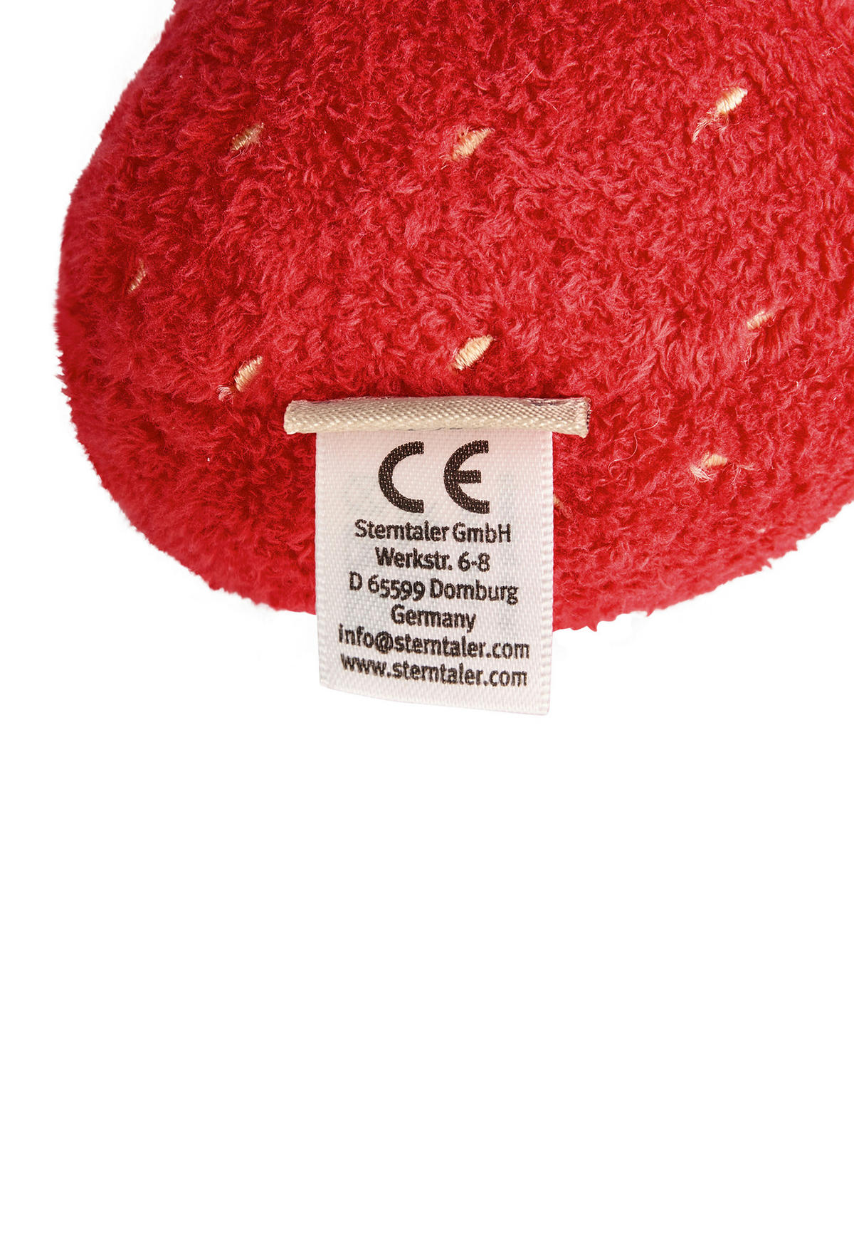 KUSCHELTIER Früchte 9/8/6 cm  - Rot, Basics, Textil (9/8/6cm) - Sterntaler