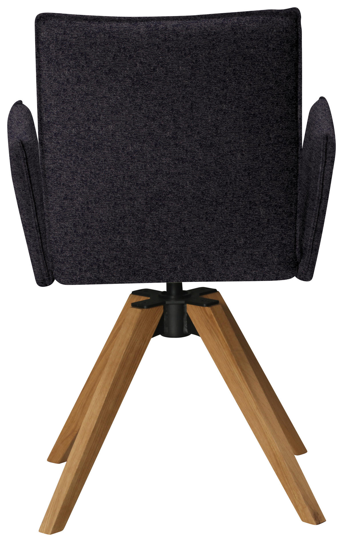 ARMLEHNSTUHL  in Samt  - Eichefarben/Anthrazit, KONVENTIONELL, Holz/Textil (64/91/61cm) - Moderano