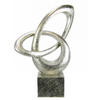 SKULPTUR - Silberfarben, Basics, Kunststoff (19/28/7cm)