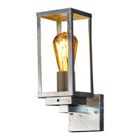 AUßENWANDLEUCHTE   - Klar/Zinkfarben, Basics, Glas/Metall (37,0/16,0/11,0cm)