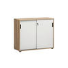 AKTENSCHRANK Weiß, Eichefarben  - Eichefarben/Weiß, MODERN, Holzwerkstoff (100,1/83,6/41cm) - MID.YOU