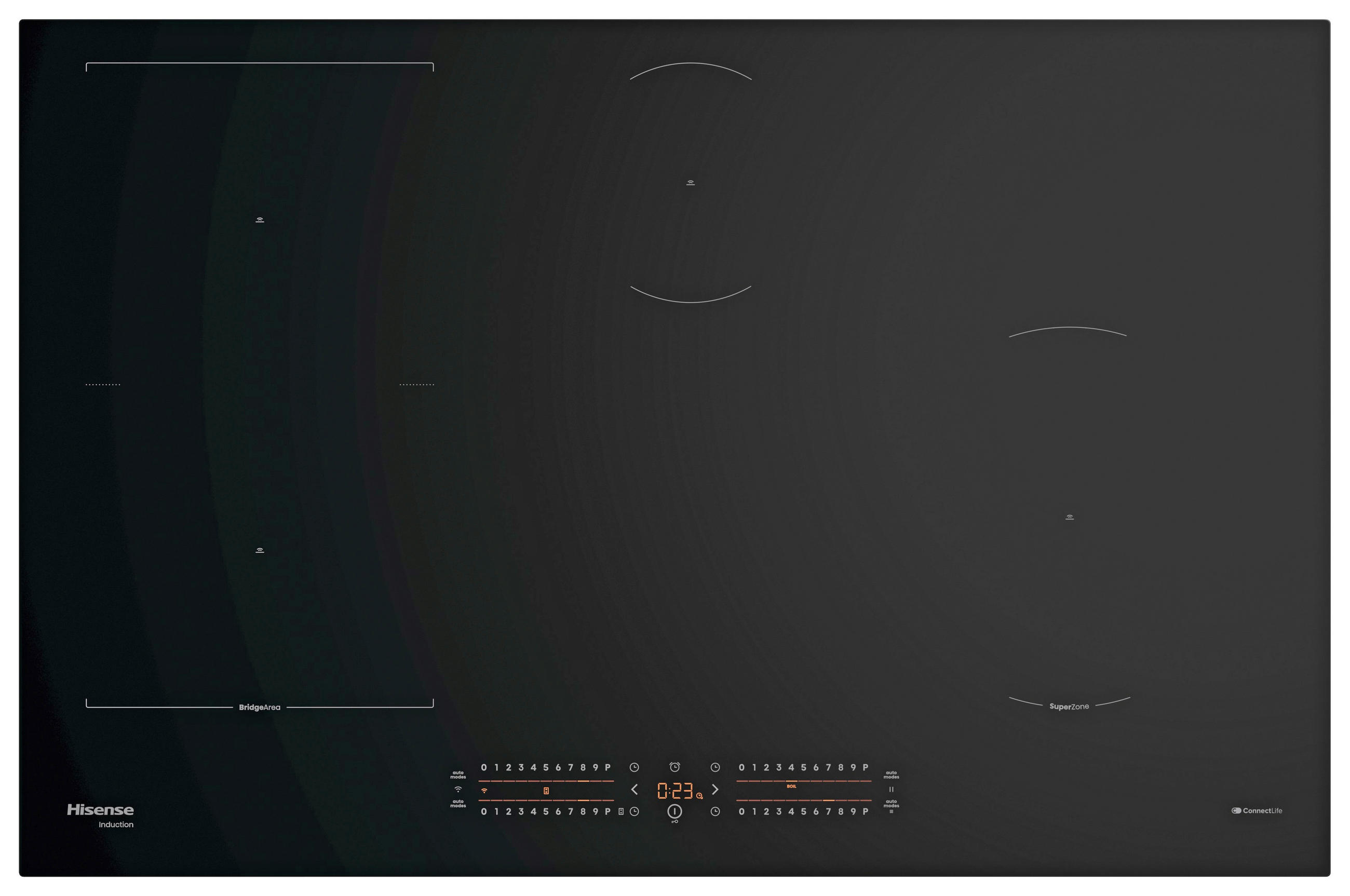 INDUKTIONSKOCHFELD HI8432BSCWF  - Schwarz, Basics, Glas/Metall (79,5/5,4/52cm) - Hisense