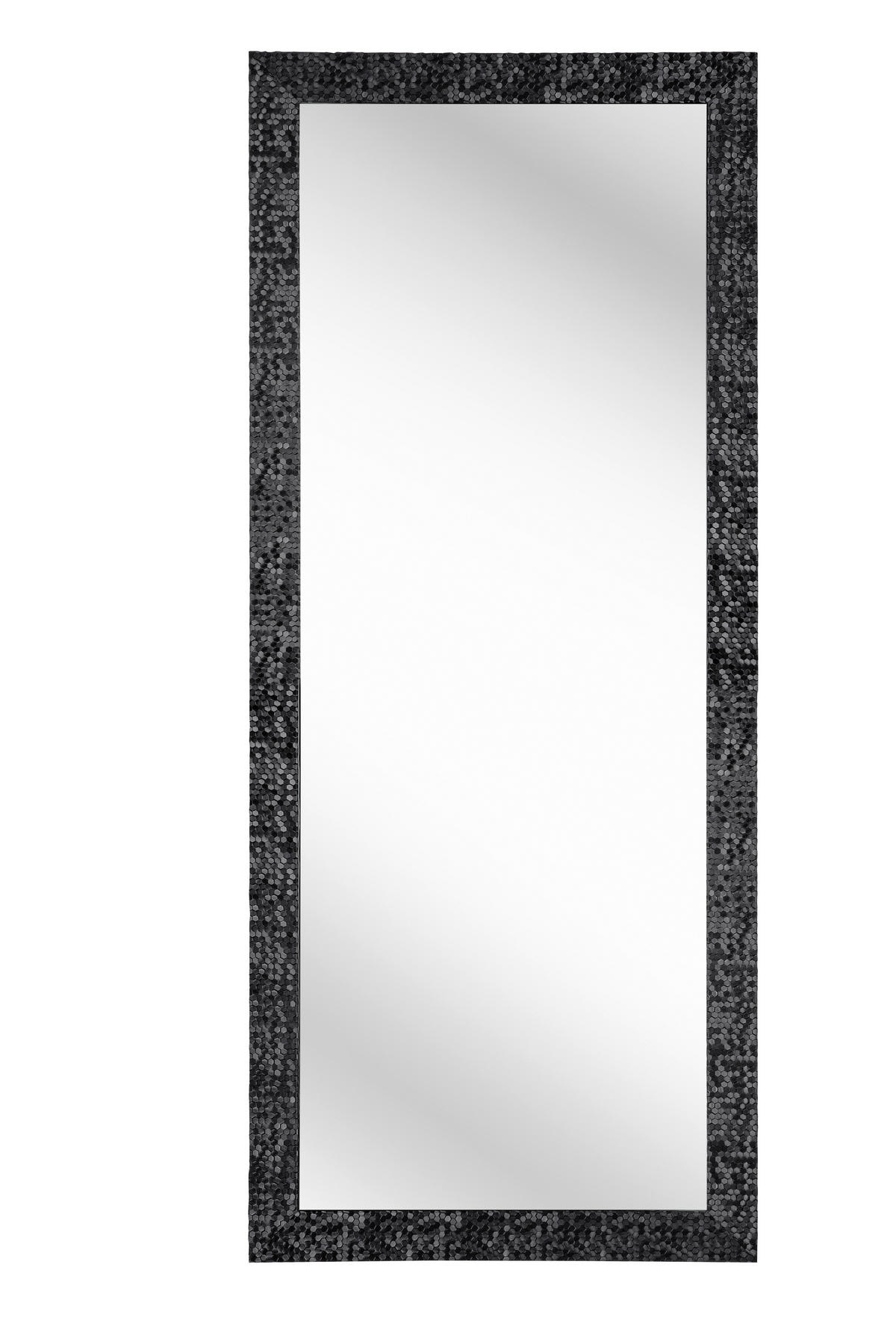 Oglindă De Perete 70/170/2 cm    - negru, Lifestyle, plastic/sticlă (70/170/2cm) - Carryhome