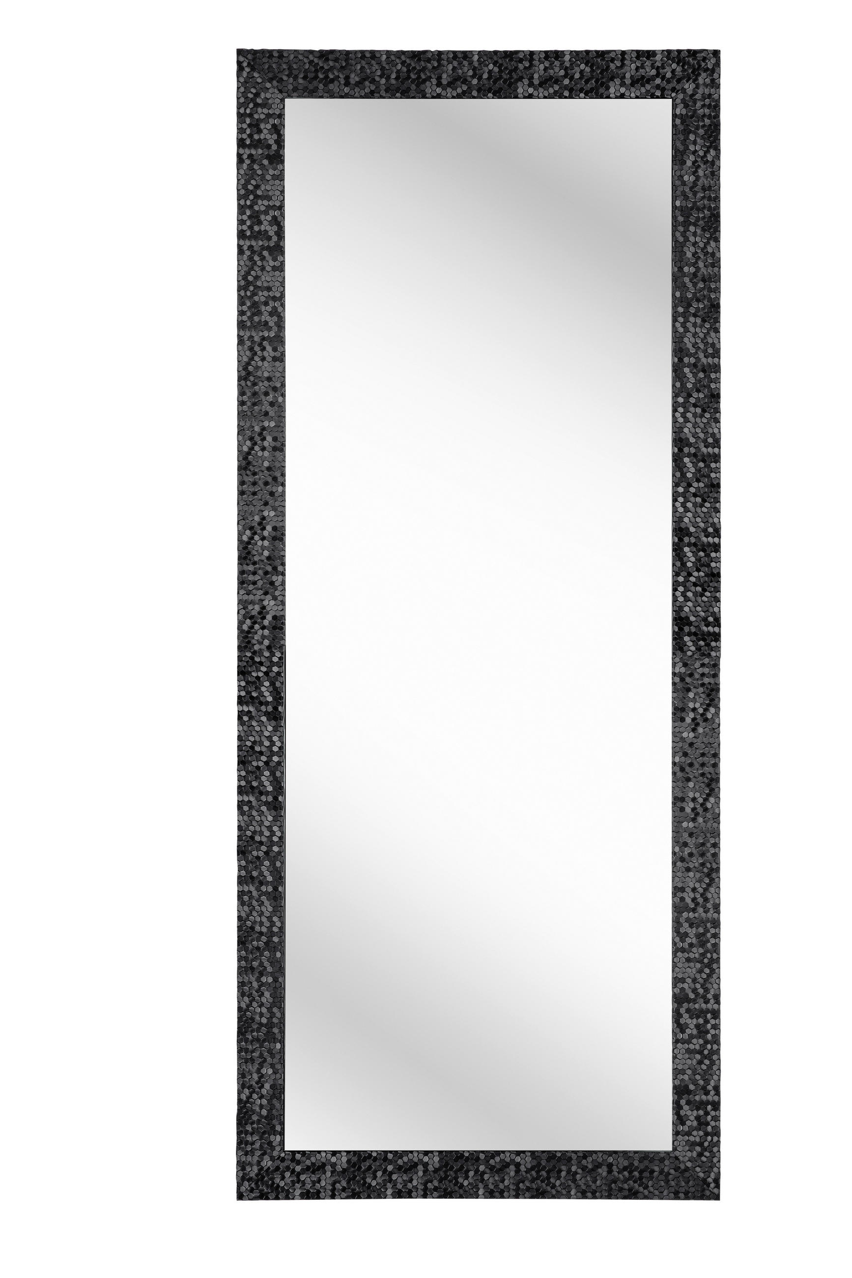 Carryhome Wandspiegel Schwarz 70x170x2 cm