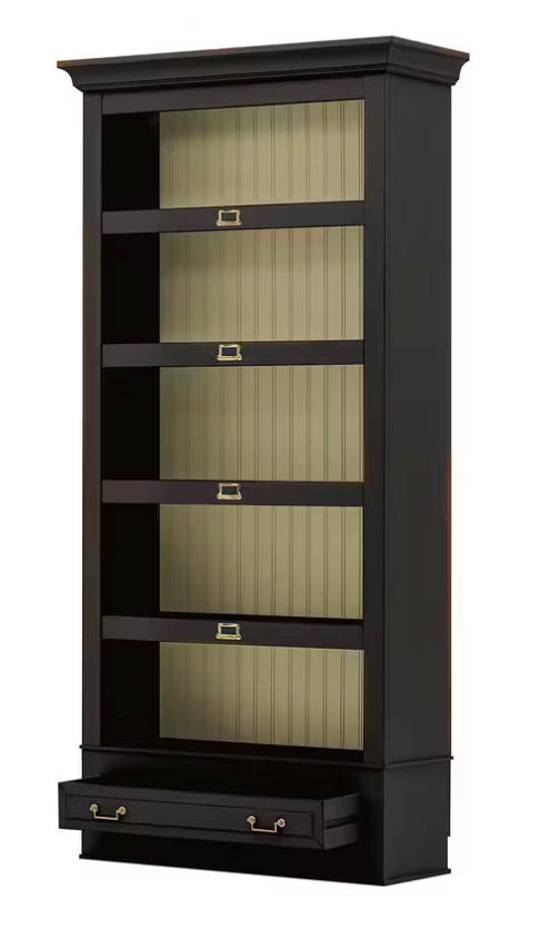 REGAL Pinie massiv Creme  - Creme/Schwarz, LIFESTYLE, Holz/Metall (117/238,5/46,5cm) - Livetastic