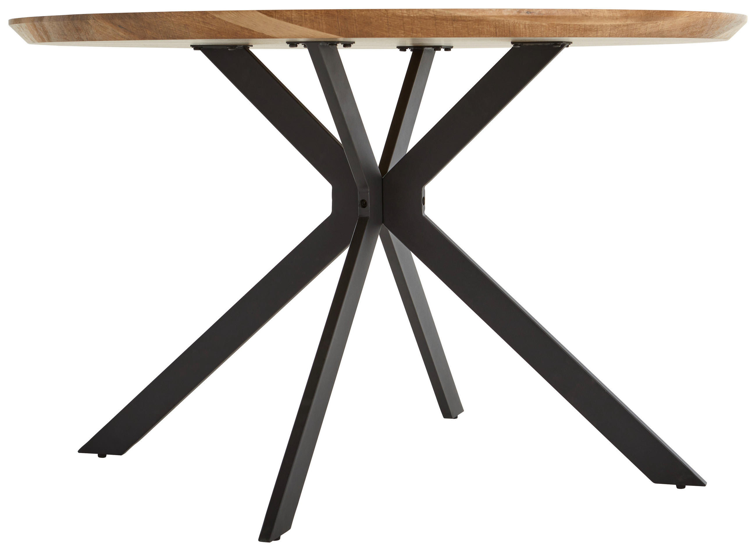 Thumbnail - Mid.you Esstisch, Schwarz, Eiche, Metall, Holzwerkstoff, rund, Flachrohr, 76 cm, Esszimmer, Tische, Esstische, Esstische...