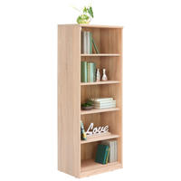 REGÁL, dub sonoma, 55/148/36 cm - čierna/dub sonoma, Konventionell, kompozitné drevo (55/148/36cm) - Xora