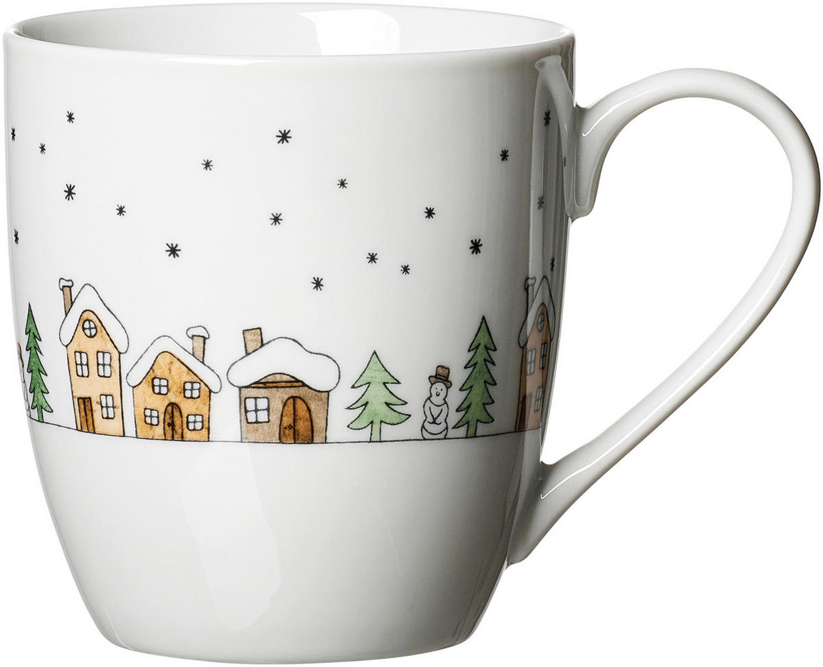 HRNČEK NA KÁVU  500 ml   - viacfarebná, Basics, keramika (14/10/10,5cm)