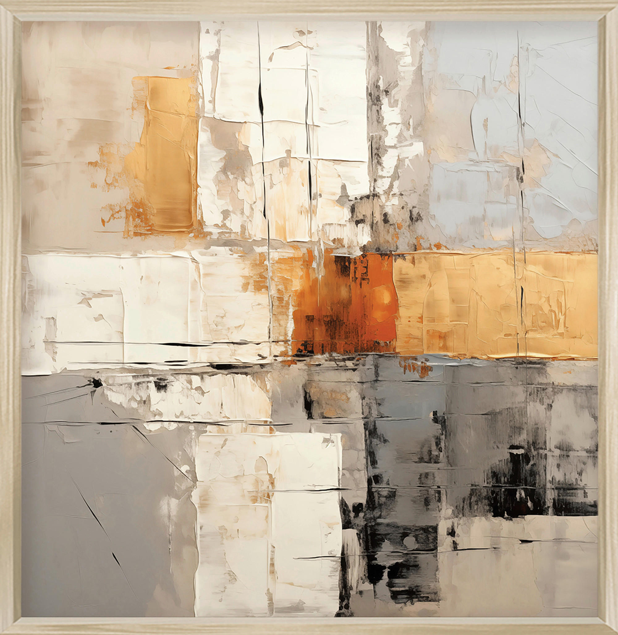 Euroart Metallbild Natural Harmony II Mehrfarbig 30x30x2 cm