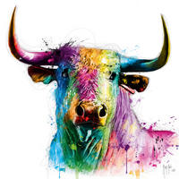 KUNSTDRUCK 14/14 cm  - Weiss/Multicolor, Basics, Papier (14/14cm) - Monee