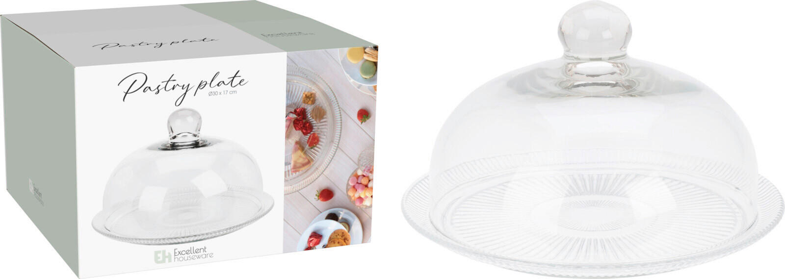 PODNOS NA DORT, sklo, 30/17/30 cm